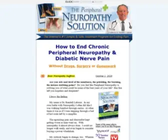 Theneuropathysolution.com(The Neuropathy Solution Solves Your Peripherhal Neuropathy Pain) Screenshot