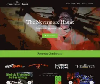 Thenevermorehaunt.com(The Nevermore Haunt) Screenshot