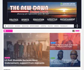 Thenewdawnonline.com.ng(THE NEW DAWN ONLINE) Screenshot