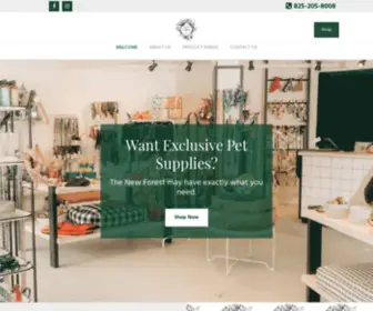 Thenewforest.ca(Pet Supplies In Calgary) Screenshot