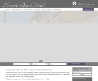 Thenewportbeachhotel.com(Official Website for Newport Beach Hotel) Screenshot