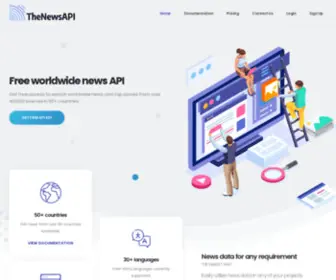 Thenewsapi.com(Free live and top story JSON news API) Screenshot