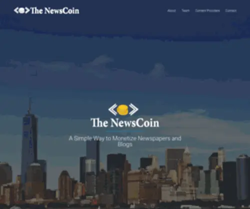 Thenewscoin.com(The NewsCoin) Screenshot