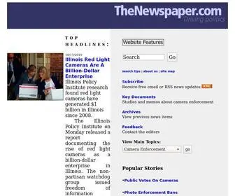 Thenewspaper.com(Driving politics. The site) Screenshot