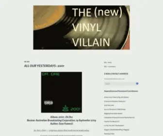 ThenewVinylvillain.com(THE NEW VINYL VILLAIN) Screenshot
