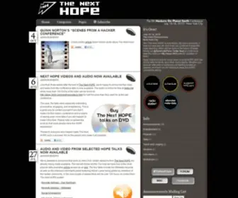 Thenexthope.org(The Next HOPE) Screenshot