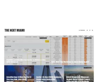 Thenextmiami.com(Miami Real Estate) Screenshot