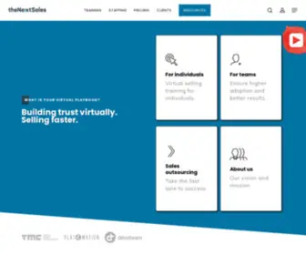 Thenextsales.io(Virtual selling for the EMEA market) Screenshot