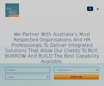 Thenextstep.com.au(The Next Step are a HR recruitment firm based) Screenshot