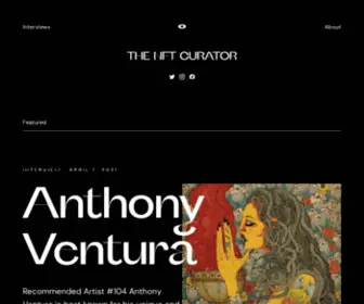 Thenftcurator.com(Our mission) Screenshot