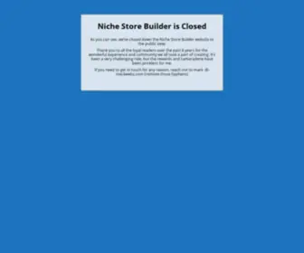 ThenicheStorebuilder.com(Niche Store Builder) Screenshot