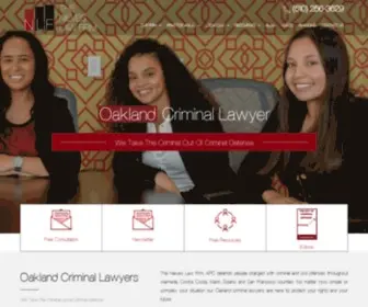 Thenieveslawfirm.com(Oakland Criminal Lawyer) Screenshot