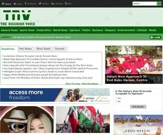 Thenigerianvoice.com(Nigeria) Screenshot