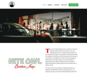 Theniteowl.ca(The Nite Owl Barbershop) Screenshot