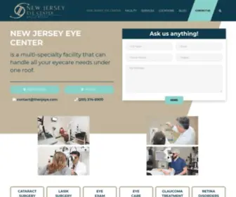 Thenjeye.com(The NJ Eye Center) Screenshot