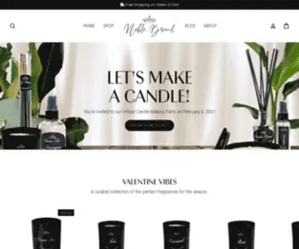 Thenoblebrandco.com(A luxury home fragrance company) Screenshot