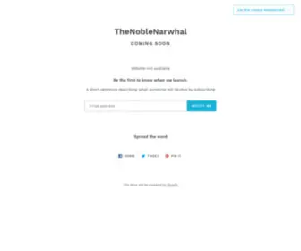 Thenoblenarwhal.com(TheNobleNarwhal) Screenshot