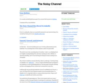 Thenoisychannel.com(Daniel Tunkelang This site contains content that I wrote between 2008 and 2012.It) Screenshot