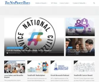Thenonprofittimes.com(The Leading Business Publication for Nonprofit Management) Screenshot