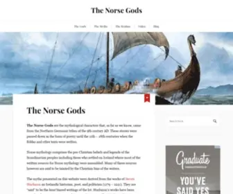 Thenorsegods.com(The Norse Gods) Screenshot