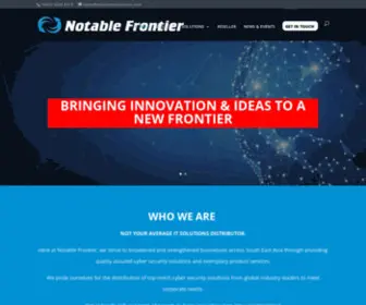 Thenotablefrontier.com(Notable Frontier) Screenshot