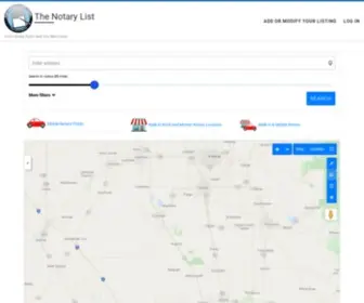 Thenotarylist.com(Find a Notary on The Notary List) Screenshot