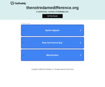 Thenotredamedifference.org(Thenotredamedifference) Screenshot