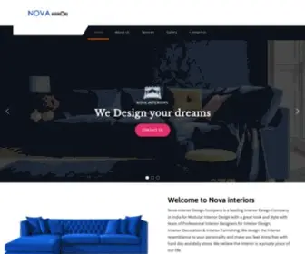 Thenovainteriors.com(Nova Interiors) Screenshot