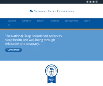 Thensf.org(The National Sleep Foundation (NSF)) Screenshot