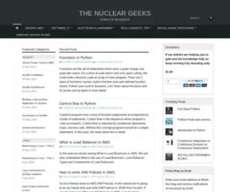 Thenucleargeeks.com(THE NUCLEAR GEEKS) Screenshot