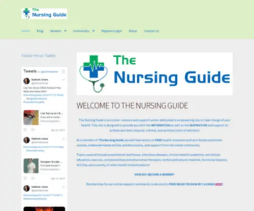 Thenursingguide.com(The Nursing Guide) Screenshot