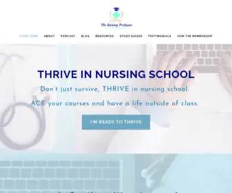 Thenursingprofessor.com(The Nursing Professor) Screenshot