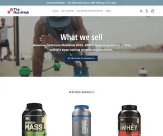 Thenutrihub.in(Authorised Seller for Optimum Nutrition (ON)) Screenshot