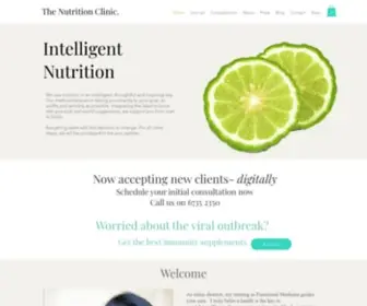 Thenutritionclinic.com.sg(The Nutrition Clinic) Screenshot
