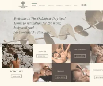 Theoakhousedayspa.com(Contract Free) Screenshot