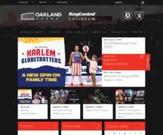 Theoaklandarena.com(Oakland Arena) Screenshot