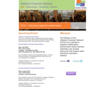 Theoaklandchambernetwork.com(Oakland Chamber Network OCN) Screenshot