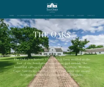 Theoaksestate.co.za(The Oaks Estate) Screenshot