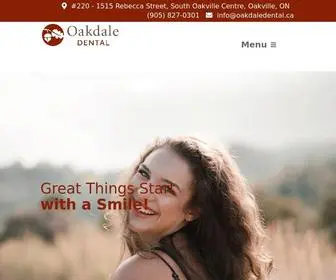 Theoakvilledentist.com(Oakdale Dental) Screenshot