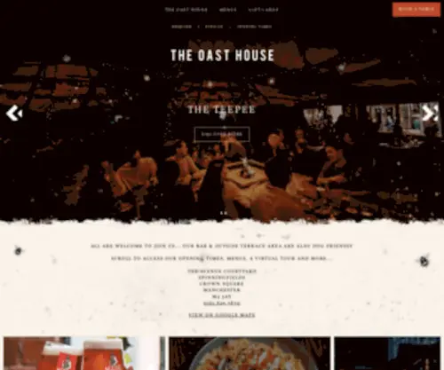 Theoasthouse.uk.com(Bar & Restaurant Manchester) Screenshot