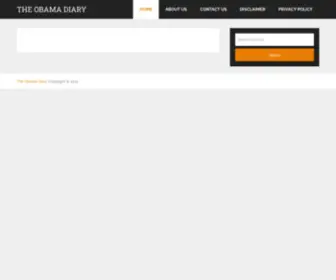 Theobamadiary.com(The Obama Diary) Screenshot