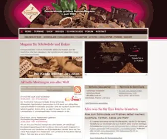 Theobroma-Cacao.de(Schokolade & Kakao: Das Onlinemagazin zur Speise der Götter) Screenshot
