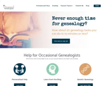 Theoccasionalgenealogist.com(The Occasional Genealogist) Screenshot