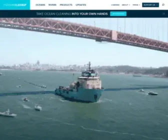 Theoceancleanup.com(The Ocean Cleanup) Screenshot