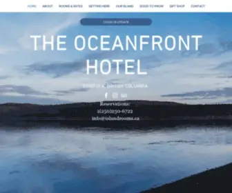 Theoceanfronthotel.ca(The Oceanfront Hotel) Screenshot