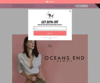 Theoceansend.com(Oceans End LLC Accessories Designed in Hawaii) Screenshot