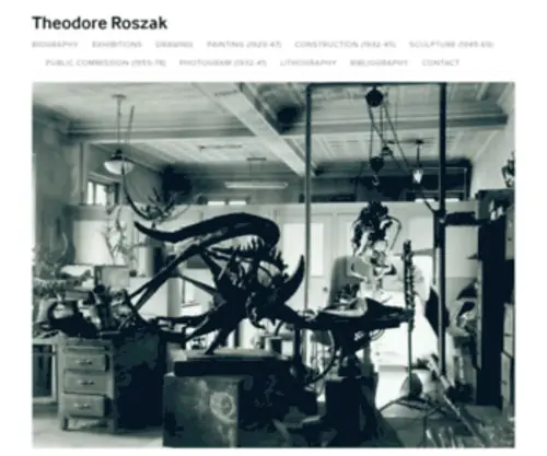 Theodoreroszak.com(Theodore Roszak) Screenshot