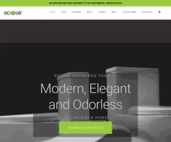 Theodorlesstoilet.com(Odorless Toilets from Ecoair) Screenshot