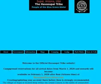 Theofficialhavasupaitribe.com(Official Havasupai Tribe Website) Screenshot