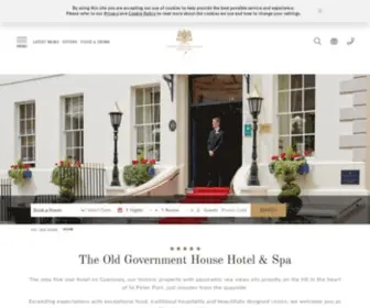 Theoghhotel.com(The Old Government House) Screenshot